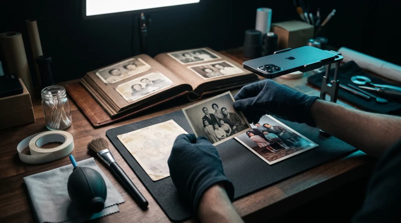 How to Scan Old Physical Photos With Your Smartphone for AI Videos